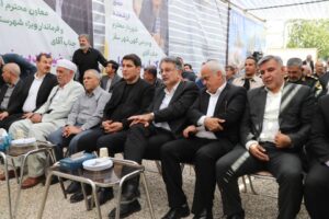 کلنگ‌زنی مجمتع تجاری مسکونی زیویه در سقز با حضور استاندار کردستان