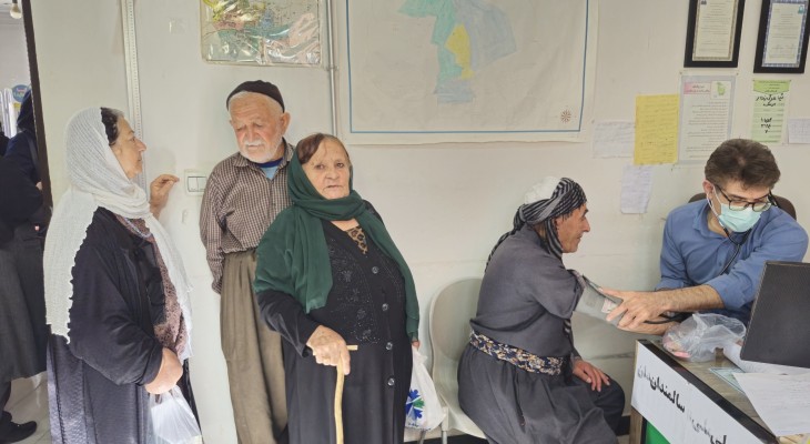 ویزیت رایگان ۸۳ نفر از اهالی تپه‌موسک مریوان