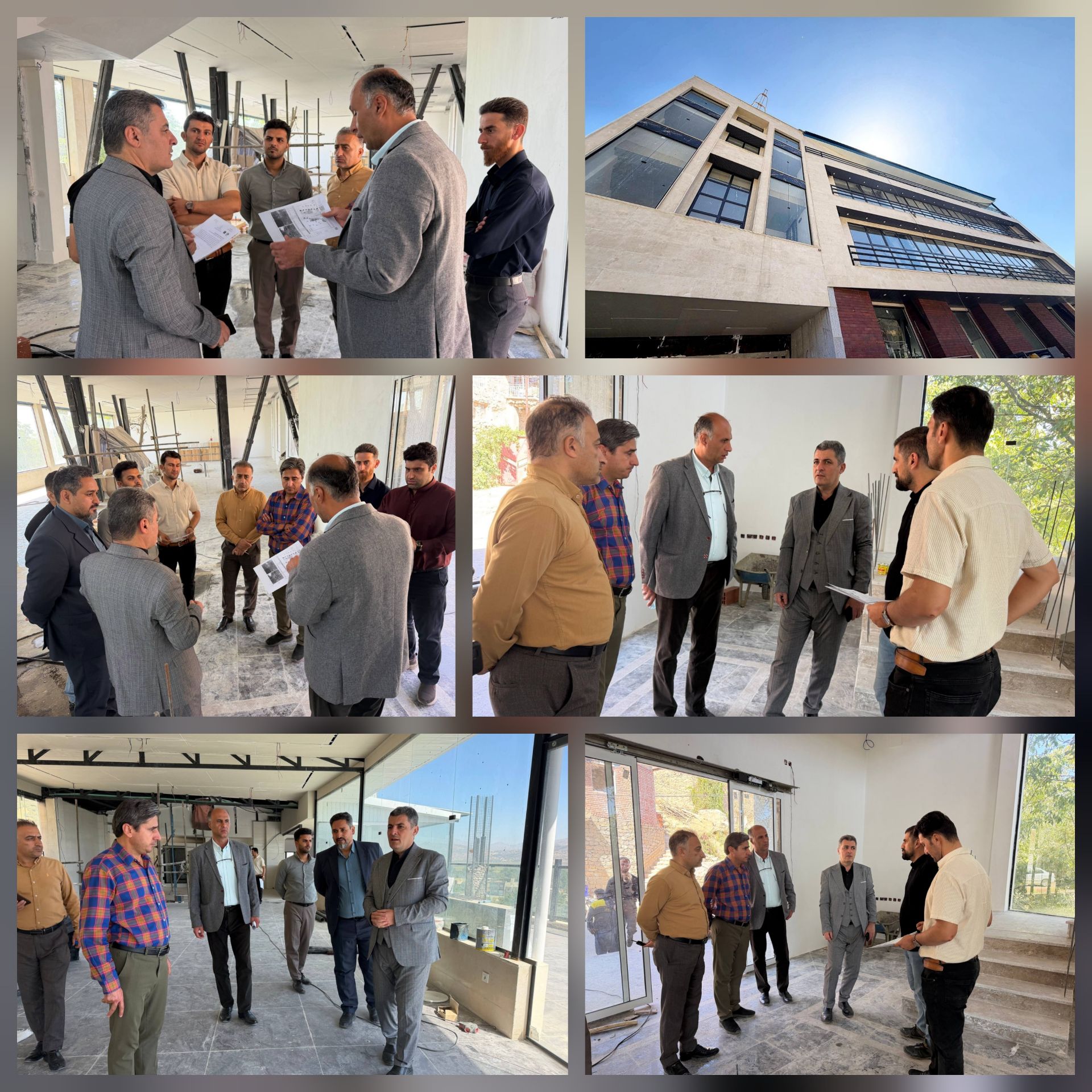 بازدید فرماندار مریوان از هتل در حال احداث روستای گردشگری دره‌تفی